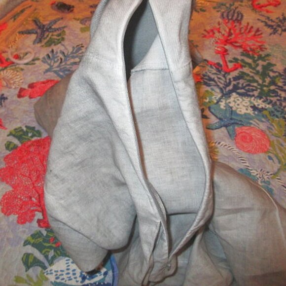 Soft Surroundings Charlene Linen Midi Dress Size M Pockets Sleeveless High Low - Picture 7 of 12